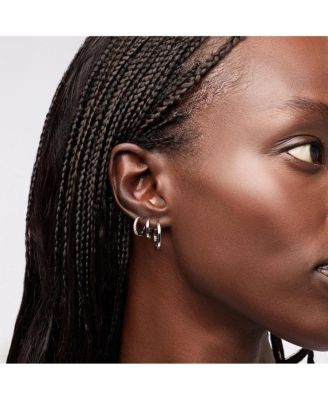 Huggie Hoop Earrings - Pave Huggie Hoops