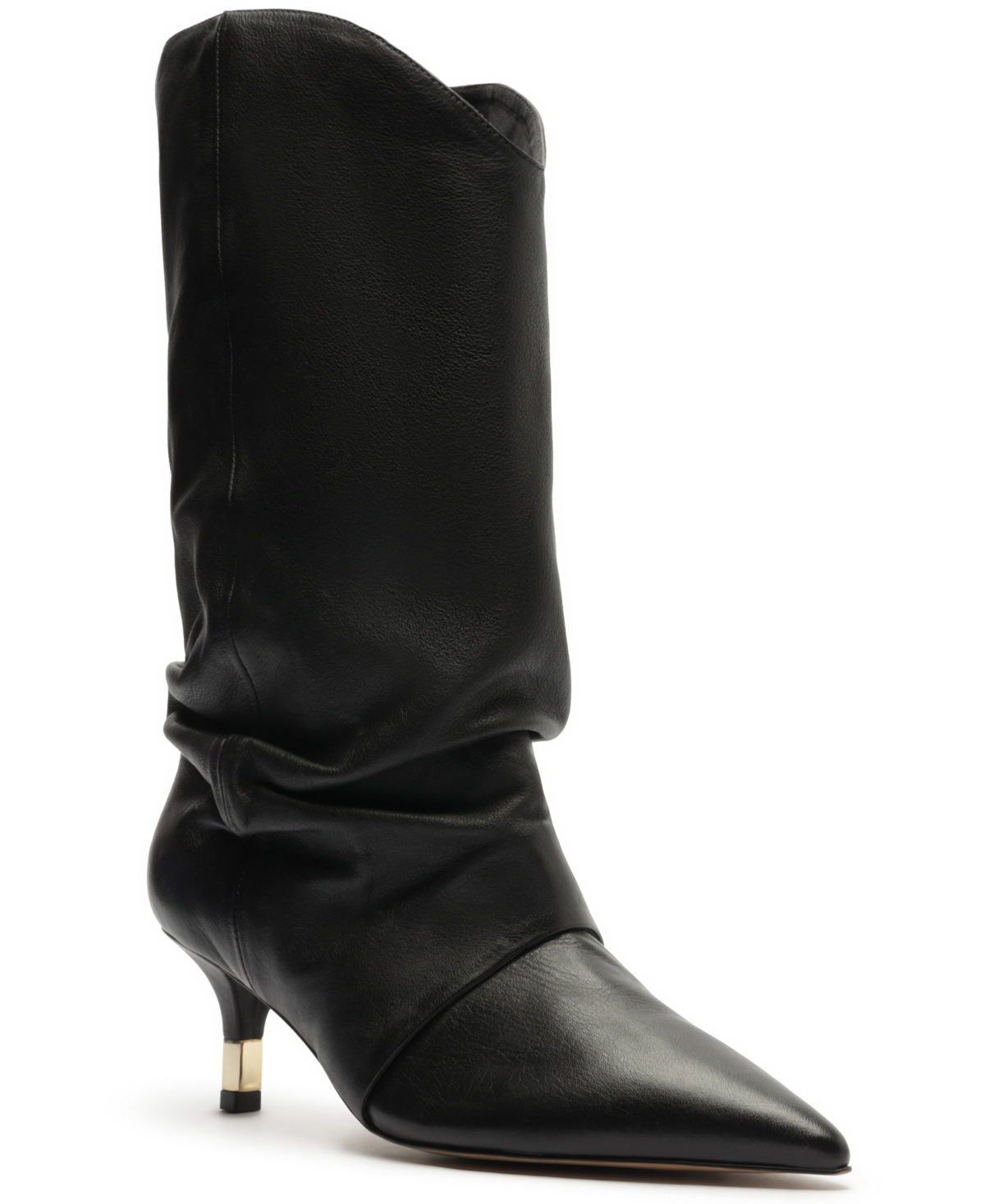 Arezzo Women's Sabrina Slouchy Low Stiletto Booties In Black