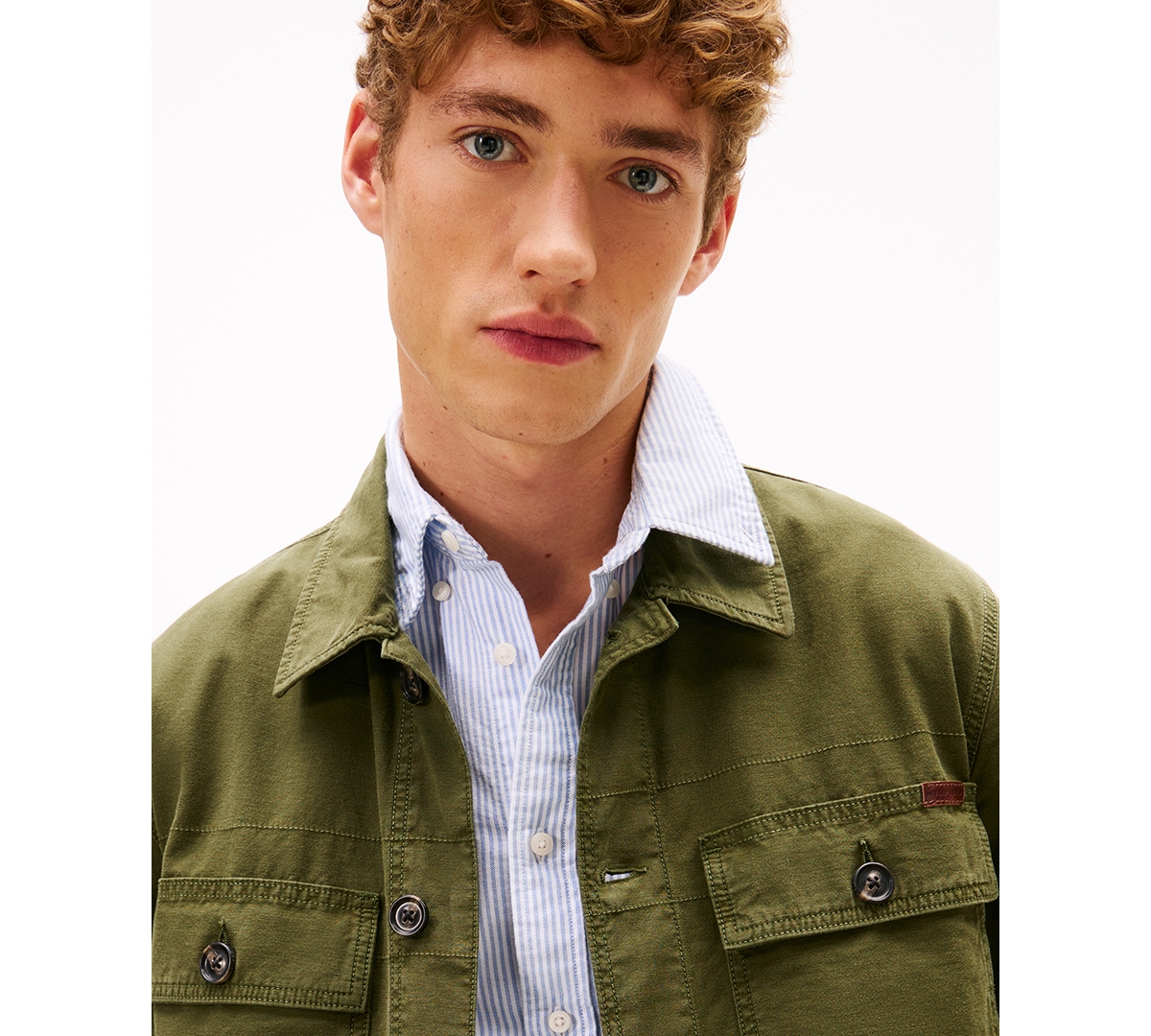 Tommy Hilfiger Men's Utility Collar Shirt Jacket