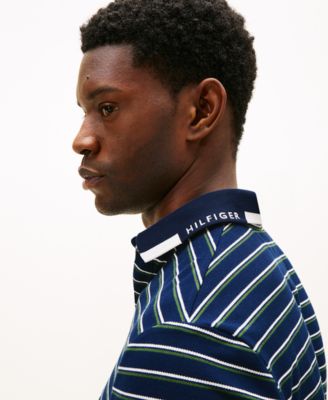 Men's Pique Graphic Collar Polo Shirt