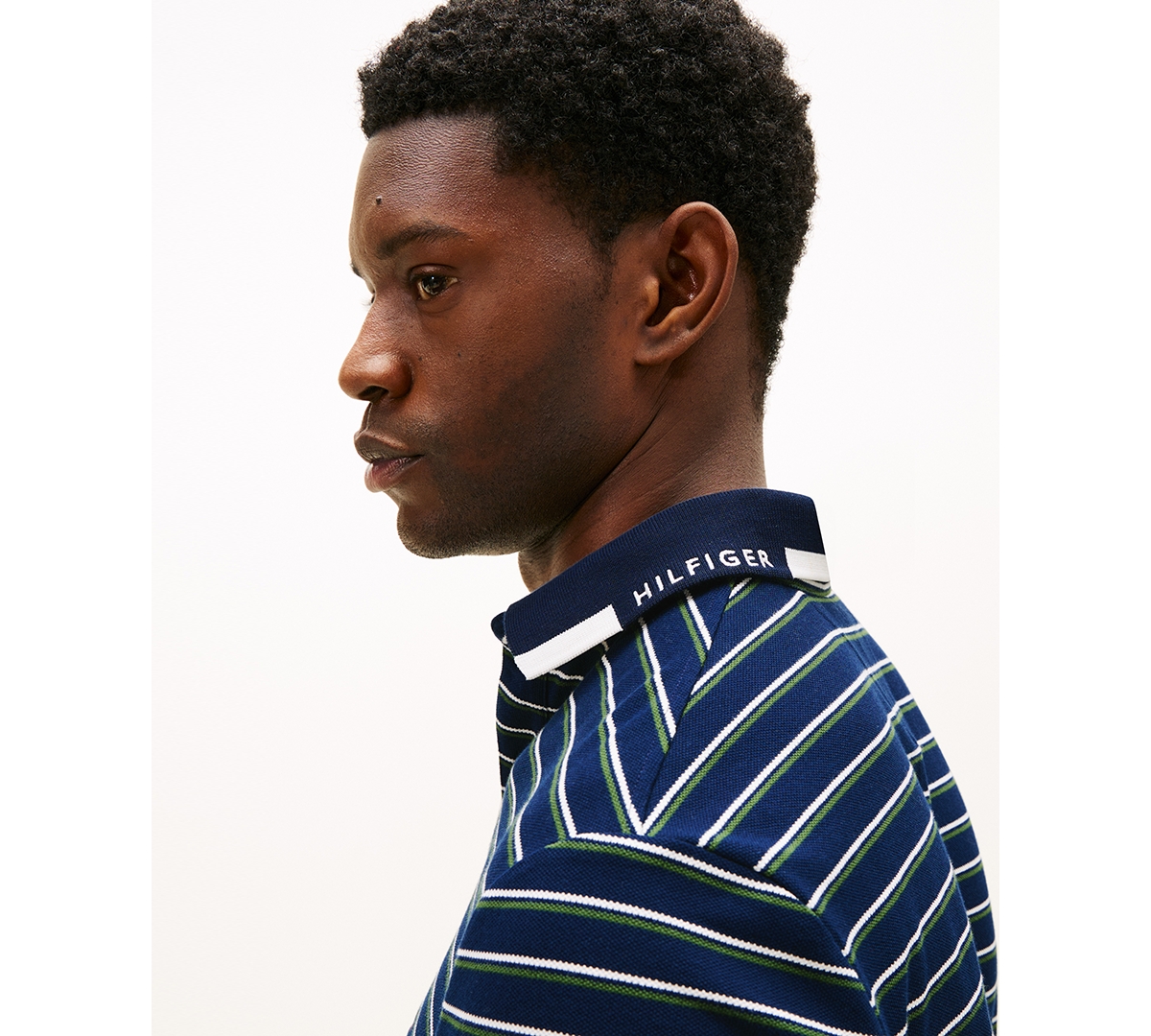 Tommy Hilfiger Men's Pique Graphic Collar Polo Shirt