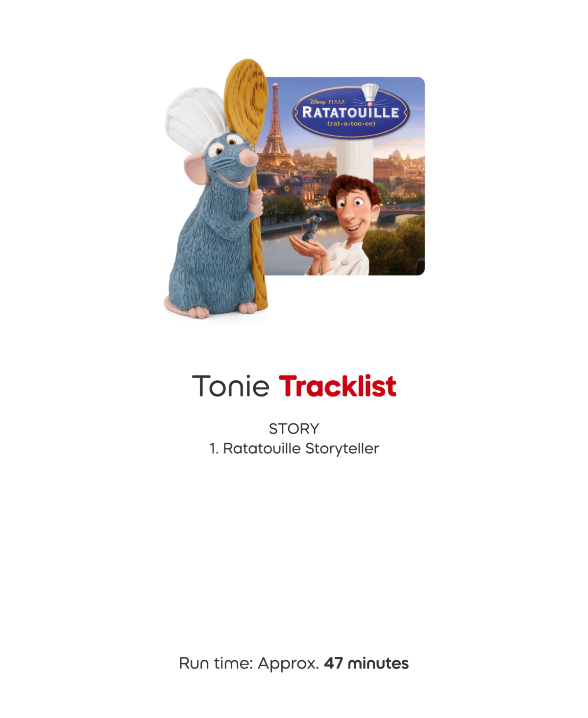 Tonies Tb2 Disney Bundle Box Ratatouille, Stitch, Olaf, Finding Nemo In Transparent