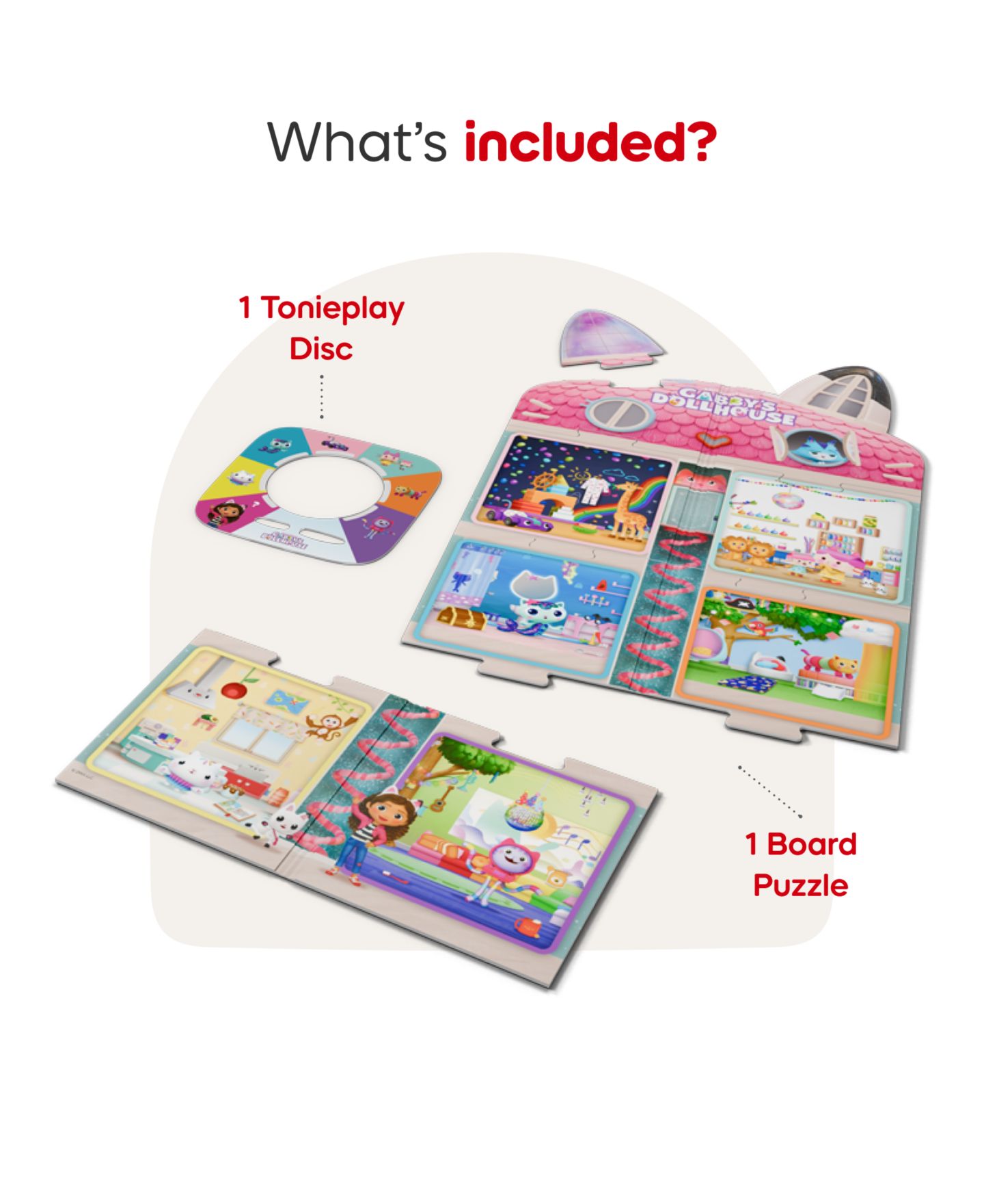 Детская игрушка Tonies Tonieplay Gabby's Dollhouse Gabby's Cat-tastic Scavenger Hunt — фото 4