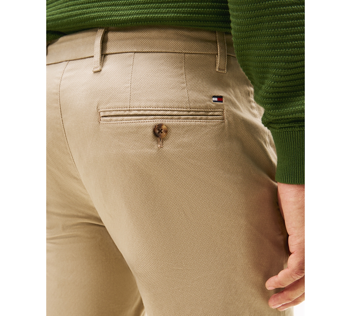 Tommy Hilfiger Men's Denton Printed Structure Slim Fit Pants