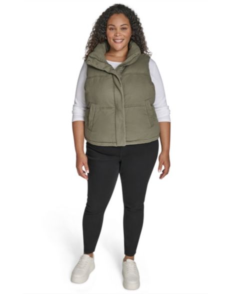 Женские жилеты Levi's Plus Size Sleeveless Short Puffer Vest