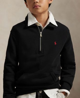 Big Boys Fleece Quarter-Zip Pullover Sweatshirt