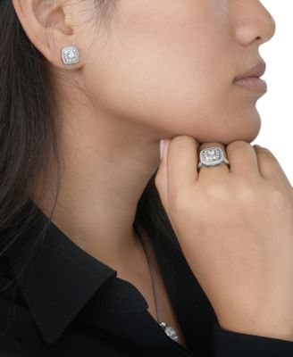 Diamond Stud Earrings (1 ct. t.w.) in 14k White Gold, Macy's Exclusive