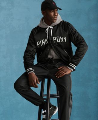 Unisex Pink Pony Satin Baseball Jacket