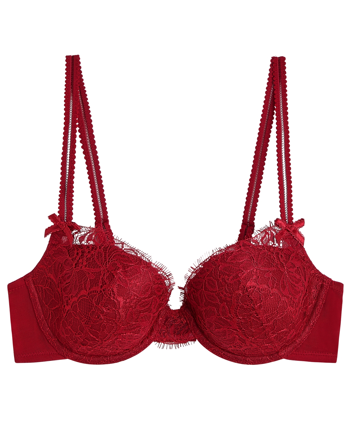 B.tempt'd By Wacoal Women's It's On Lace Contour Underwire Bra 953296 In Red
