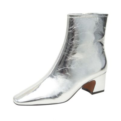 WRENLY Women's Pointed Toe Cuban Heel Ankle Boot