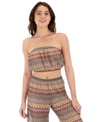 Women's Chevron Strapless Tube Top