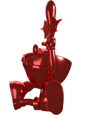 x Shopville: Cuphead Collection - Cuphead Red Chrome Vinyl Figure [Limited Edition 500]