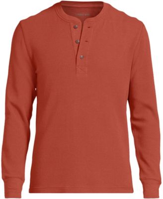 Men's Long Sleeve Thermal Waffle Henley