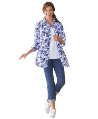 Plus Size Perfect Long Sleeve Shirt