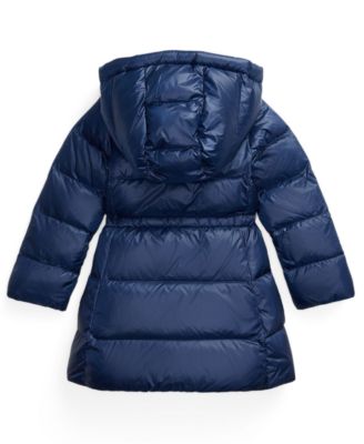 Girls 2T-6X Hooded Long Jacket