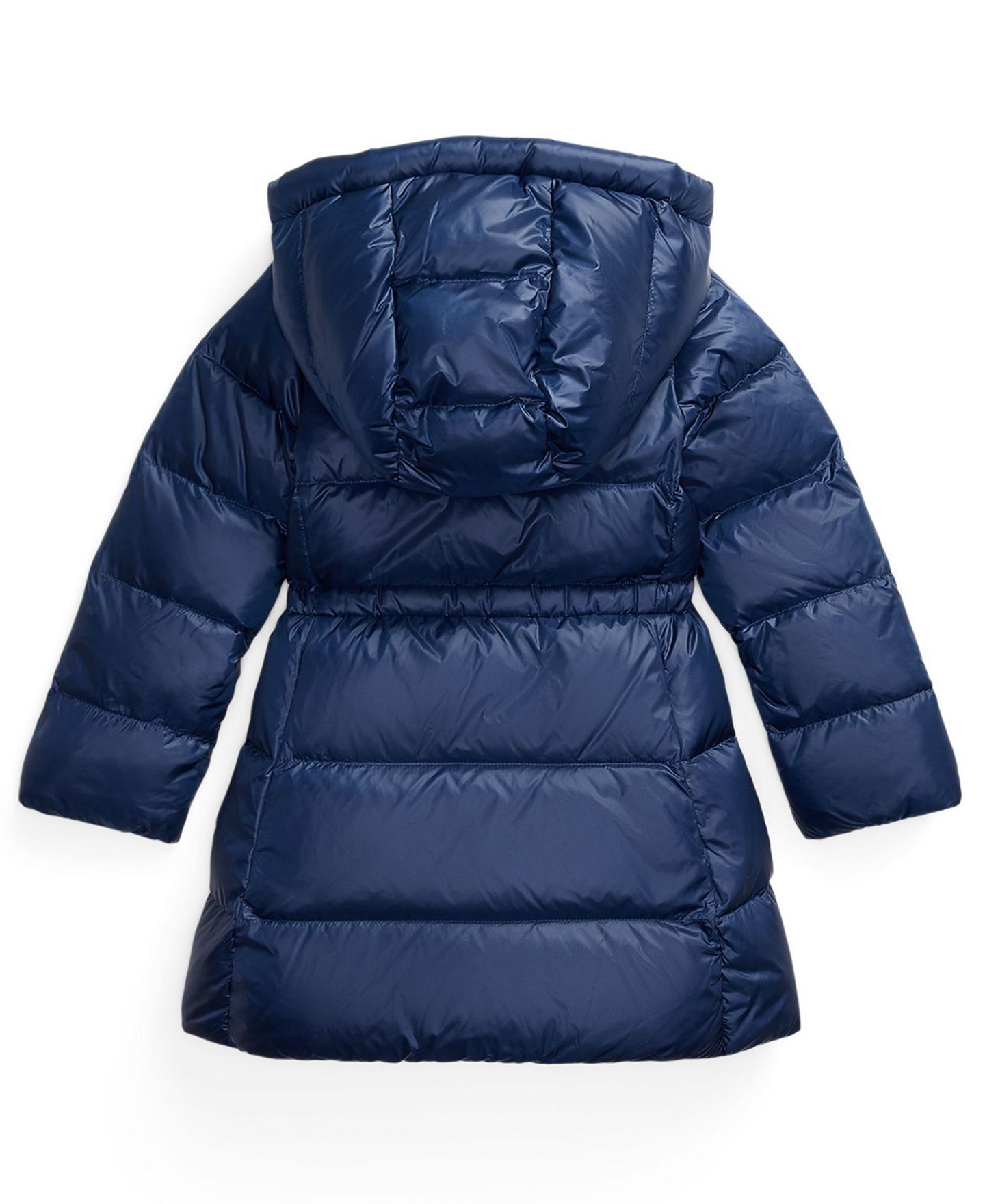Куртка Polo Ralph Lauren Hooded Jacket для девочек, цвет: Тёмно-синий — фото 6