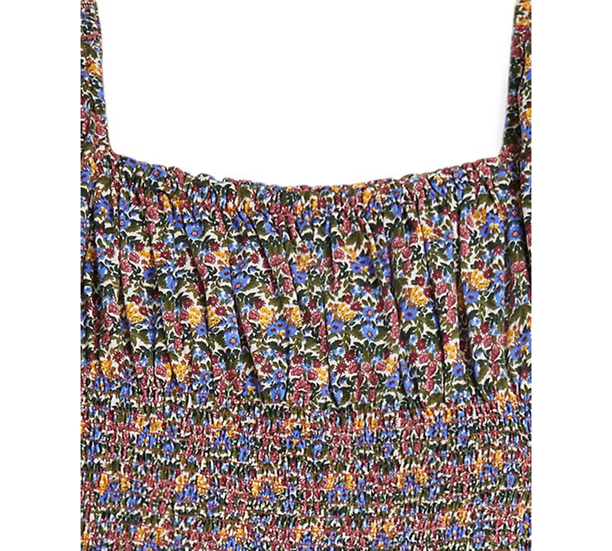 Polo Ralph Lauren Girls 7-16 2-pc. Floral Smocked Top And Skirt Set In Multi