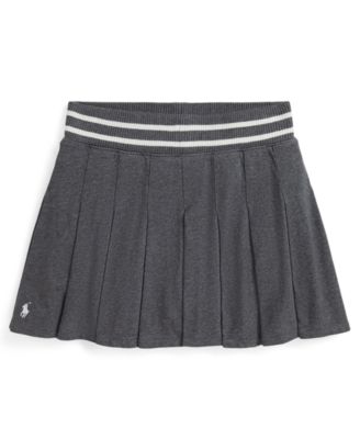 Girls' 7-16 Pleated Embroidered Skirt
