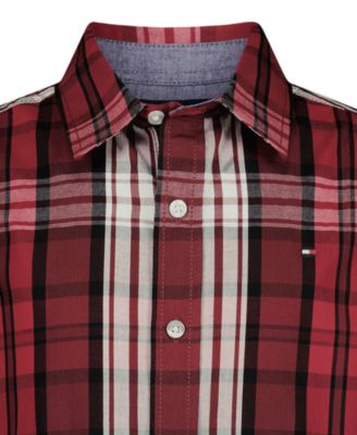 Boys' 8-20 Holiday Long-Sleeve Plaid Shirt