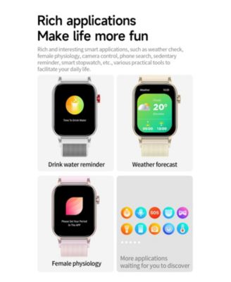 1.95" AMOLED Smart Watch for Women Men With Bluetooth Calling, Health Monitoring,Sport Modes, Intelligent Reminder IP67 -Silver