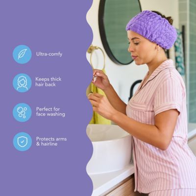 4-Pack Cotton Headbands – Extra-Wide, Comfy, All Hair Types, Classics