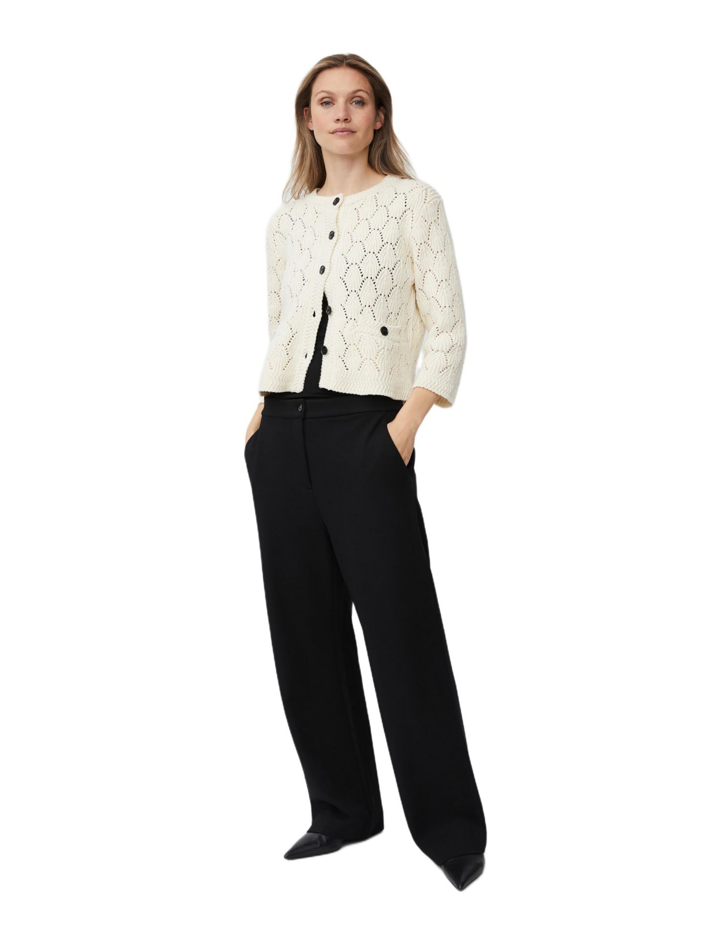 Женские брюки Masai Copenhagen MaPlegia Wide Leg Tailored, цвет: Чёрный — фото 4