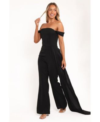 Women's Jenny Off Shoulder Jumpsuit - Black