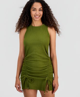 Juniors' Front-Ruched Cover-Up Tank Dress, Macy's Exclusive