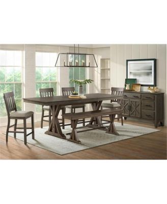 Backless Counter Bench, 68"" in Brushed Charcoal