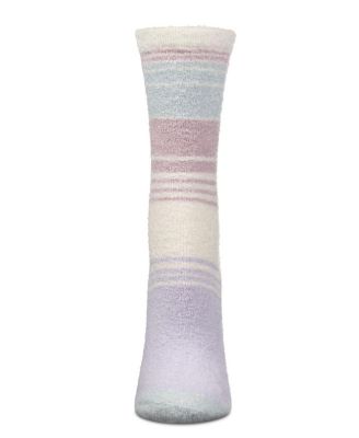Women's Stripes Aloe Infused Crew Socks