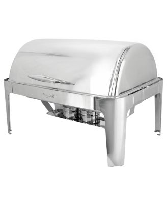 9.5 Quart Oblong Roll Top Stainless Steel Professional Chafing Dish/Food Warmer/Buffet Server Serving Trays