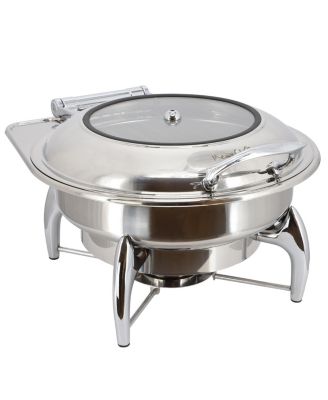 6.3 Quart Stainless Steel Round Professional Chafing Dish/Food Warmer/Buffet Server Serving Dish