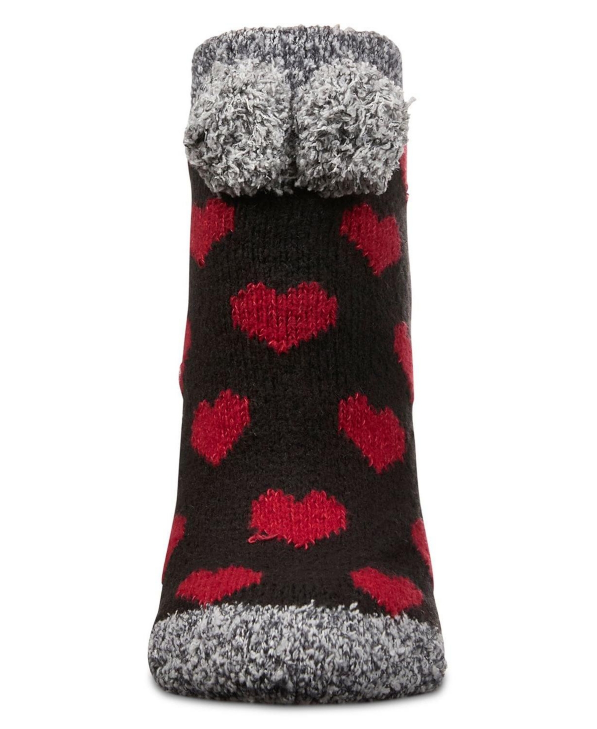 MeMoi Women's Color Hearts Buttersoft Plush Lined Low Cut Socks