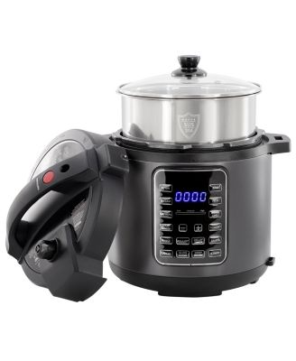 6 Quart 11-in-1 Electric Pressure Cooker, Multi-Cooker with Stainless Steel Crock