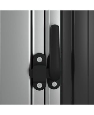 Garden Shed Anthracite Galvanized steel 46.7x38.2x82.5 in