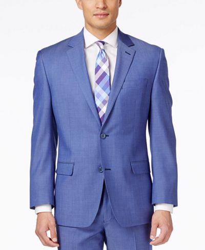 Shaquille O'Neal Men's Big & Tall Medium Blue Classic-Fit Jacket