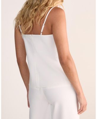 Women's Tailored Cutwork Side Strappy Top