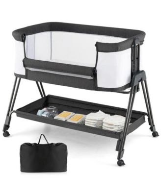 Portable Bedside Bassinet with 7 Adjustable Heights
