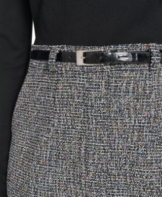 Women's Mock Neck Long Sleeve Twofer Dress