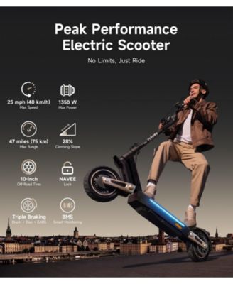 ST3 Pro Electric Scooter w/46.6 miles Max Operating Range & 24.9 mph Max Speed