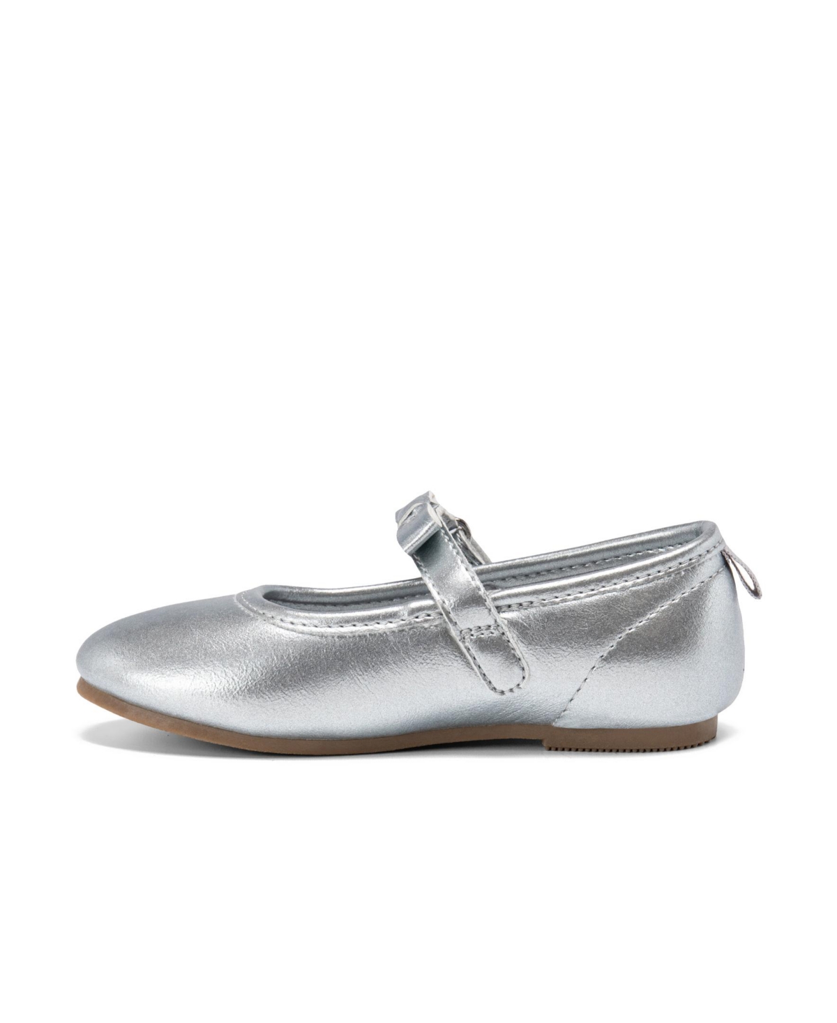 Carter's Girls 4-12 Louisa Slip-on Ballerina Shoes In Silver