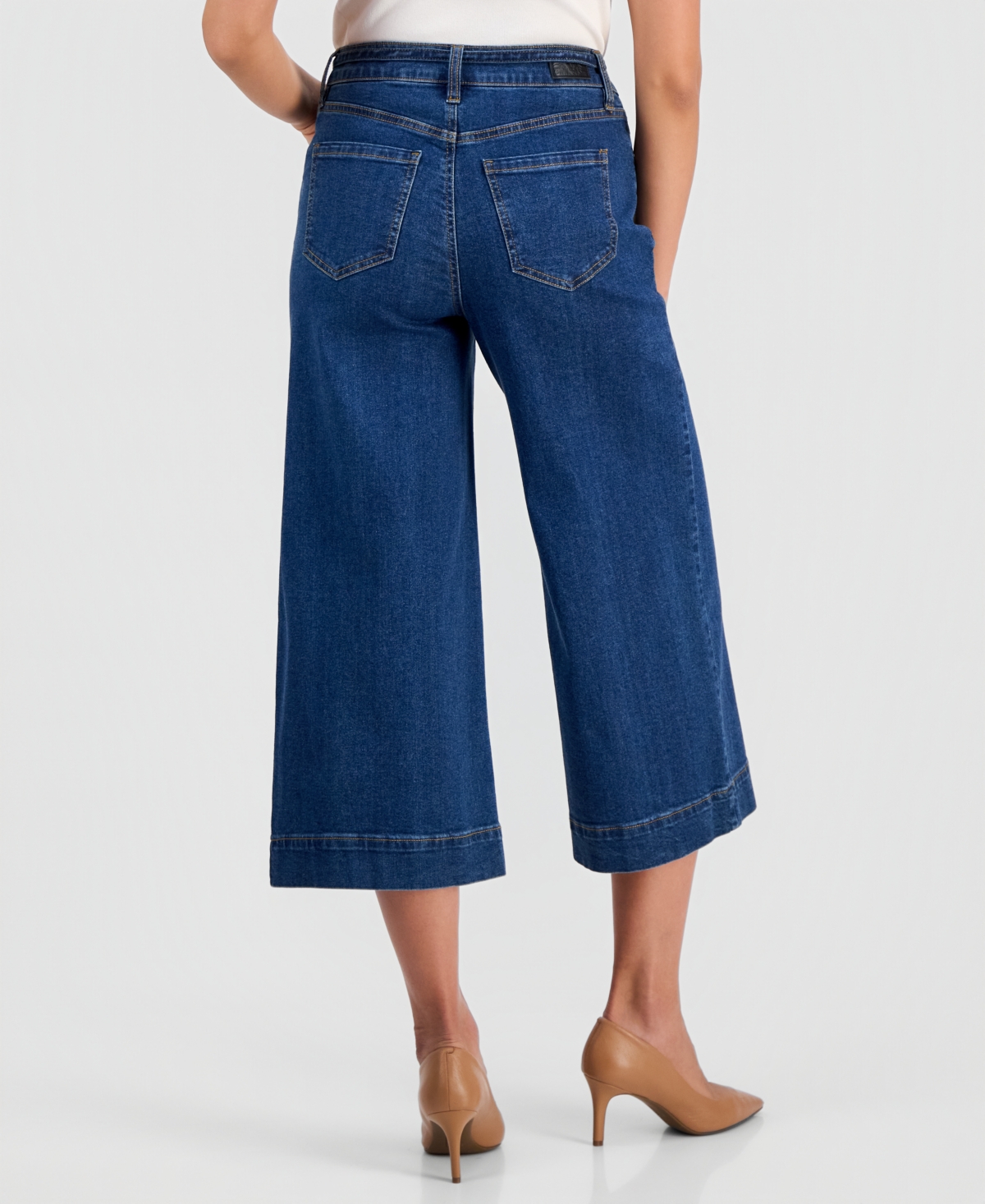 Anne Klein Women's Leo Cropped Wide-Leg Culottes