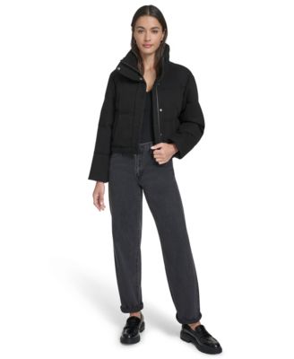 Women's Regular Cropped Cotton Puffer Jacket