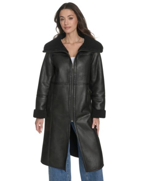 Женские куртки Levi's Women's FX Shearling Funnel Coat