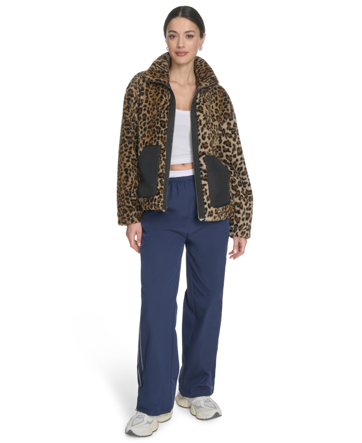 Levi's Women's Regular Stand Collar Sherpa Teddy Jacket In Brown