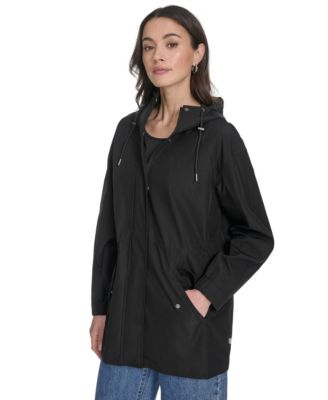 Women's Regular Raglan Sleeve Rain Parka Jacket