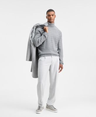 Men's Textured Zig-Zag Turtleneck Sweater, Macy's Exclusive