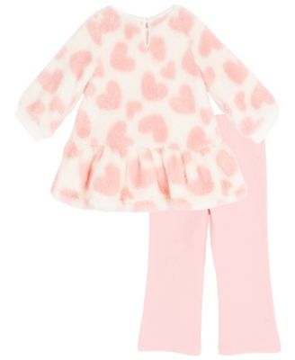 Girls' 2T-6X Printed Pullover and Leggings, 2-Piece Set