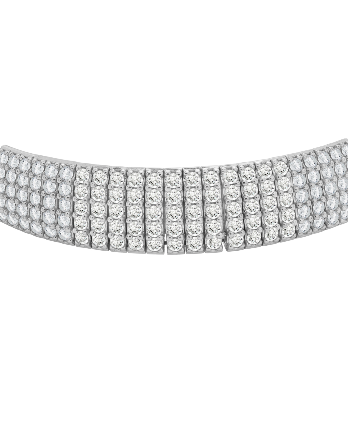 Macy's Diamond Stretchy Bangle (9 Ct. T.w.) In 14k White Gold In Gold