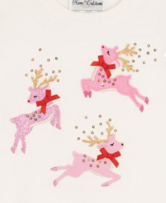 Girls' 2T-6X Crewneck Sweater and Ruffled Tutu, 2-Piece Set